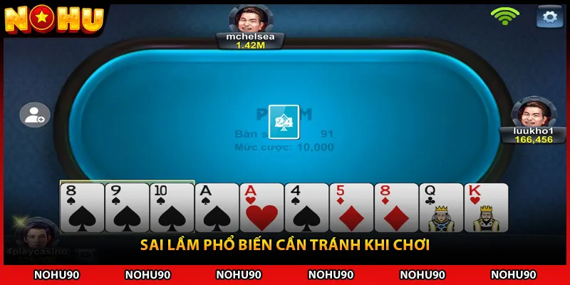 Sai lầm phổ biến cần tránh khi chơi